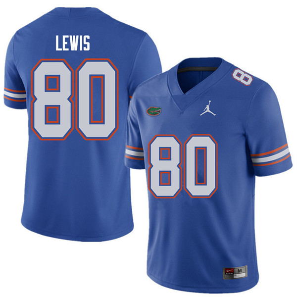 Jordan Brand Men #80 C'yontai Lewis Florida Gators College Football Jerseys Sale-Royal